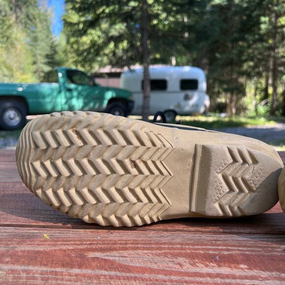 Vintage Sorel Manitou Duck Boots 7 Tan Black Wool Lined Canada Winter Snow Boots - Picture 12 of 16